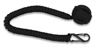 Portachiavi Bola 31 cm paracord 4 m colore Nero 