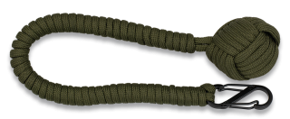Portachiavi Bola 31 cm paracord 4 m Verde Militare 
