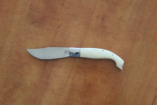 pieghevole arburese manico corno bianco lama cm 10 