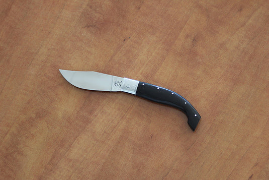 pieghevole arburese manico corno nero lama cm 10 