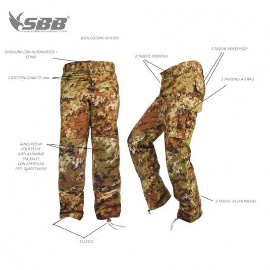 uniforme da combattimento 100% cotone mod 2019 