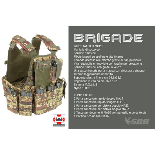 gilet combat brigade vegetato 