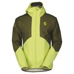 giacca da uomo Scott Explorair light dryo 2.5 layer  bitter yellow/fir green 