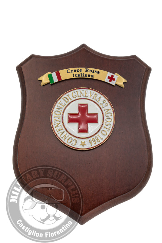 crest Croce Rossa Italiana con tricolore 