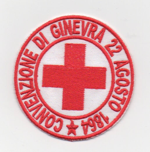 RICAMO CROCE ROSSA ITALIANA CONVENZIONE DI GINEVRA 