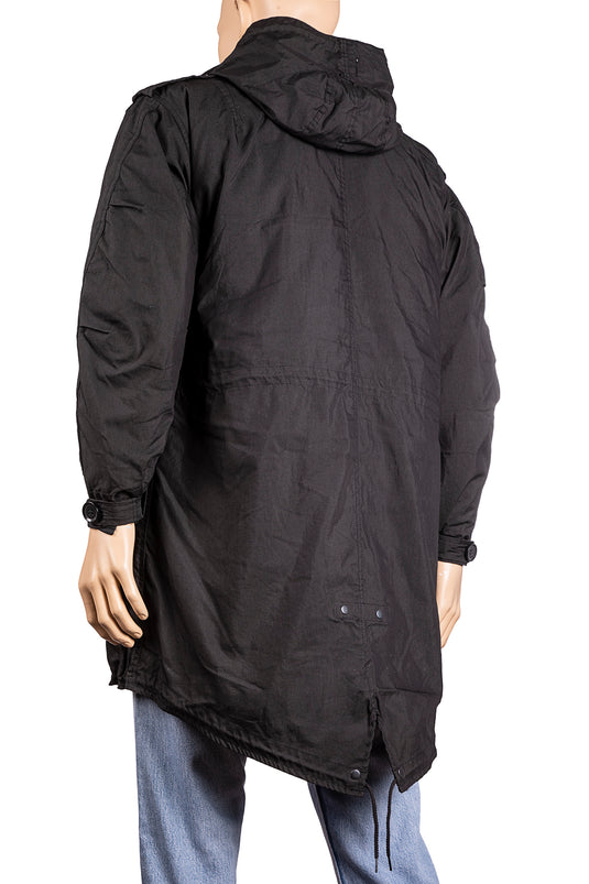 us m51 shell parka con liner e cappuccio NERO 