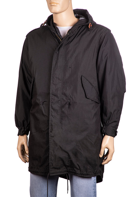 us m51 shell parka con liner e cappuccio NERO 
