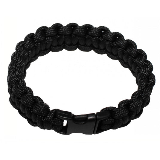 paracord survival bracelet nero 