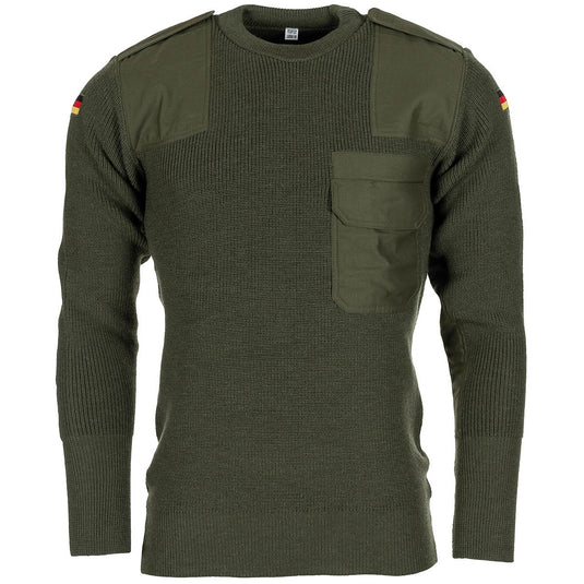 maglione in lana originale esercito tedesco nuovo con taschino 