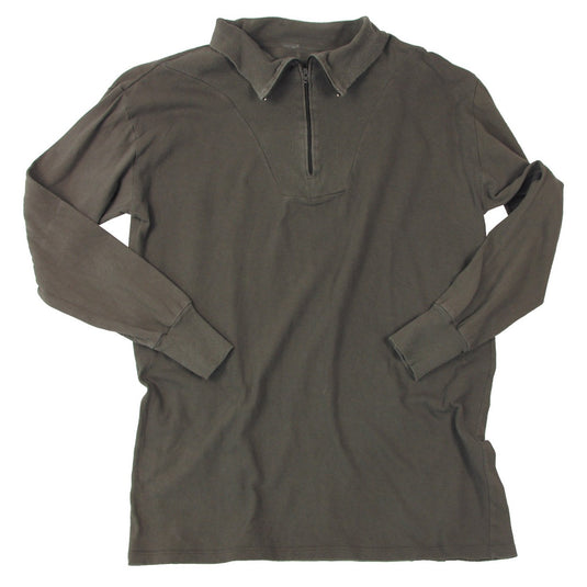Camicia esercito tedesco a collo alto, con cerniera, usata. Verde oliva I° scelta 