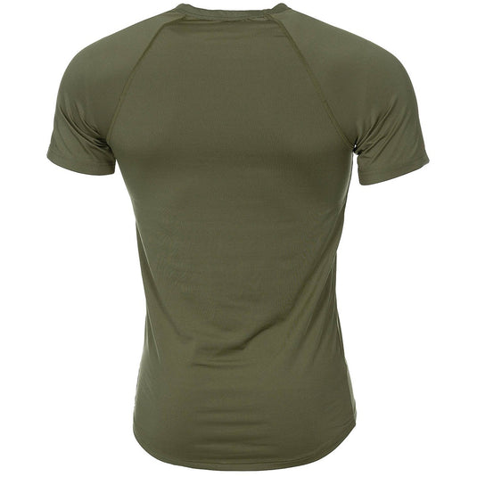 T-shirt funzionale termica militare usata verde <BR/> 
