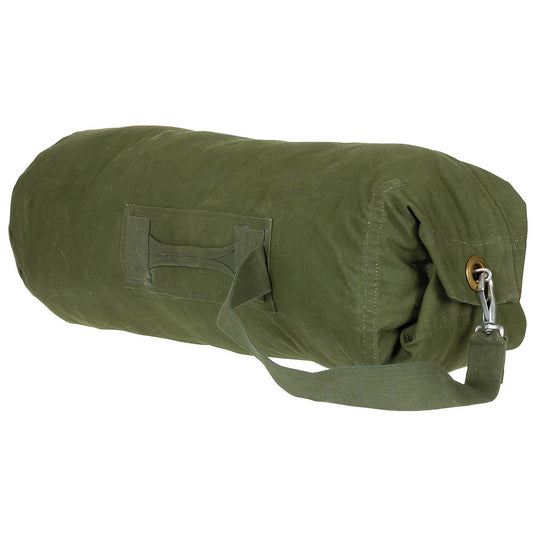 Borsone da trasporto usato militare inglese con tracolla verde oliva 