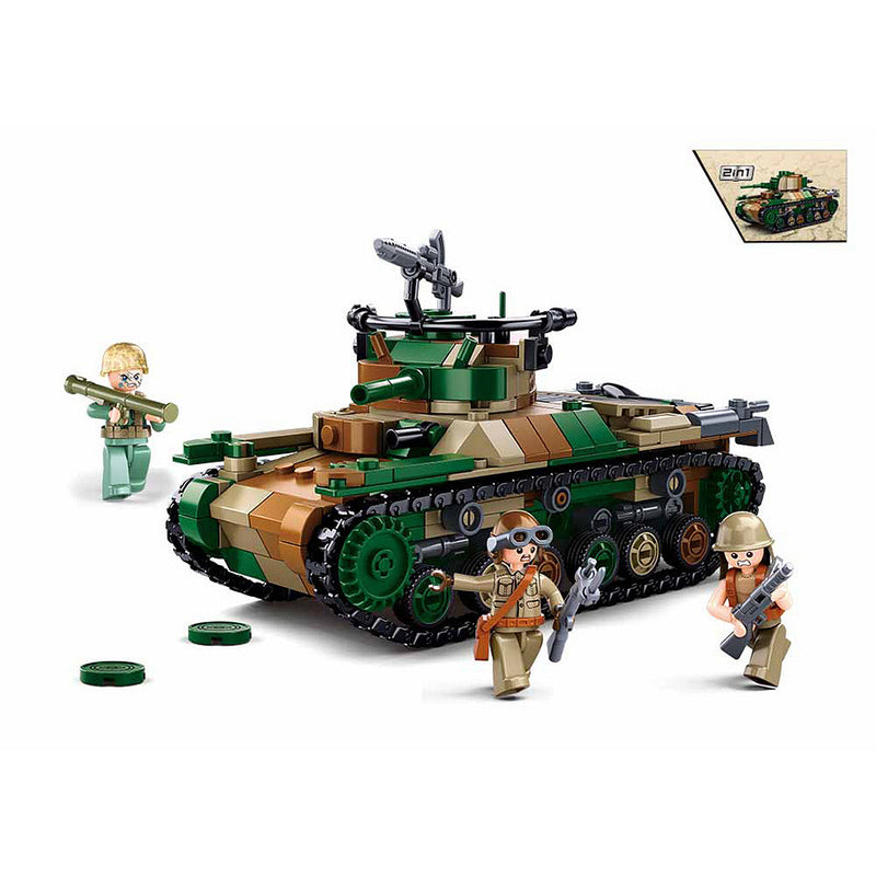 Load image into Gallery viewer, Sluban WWII Type 97 medium tank M38-1107 #16182<BR/>413333 
