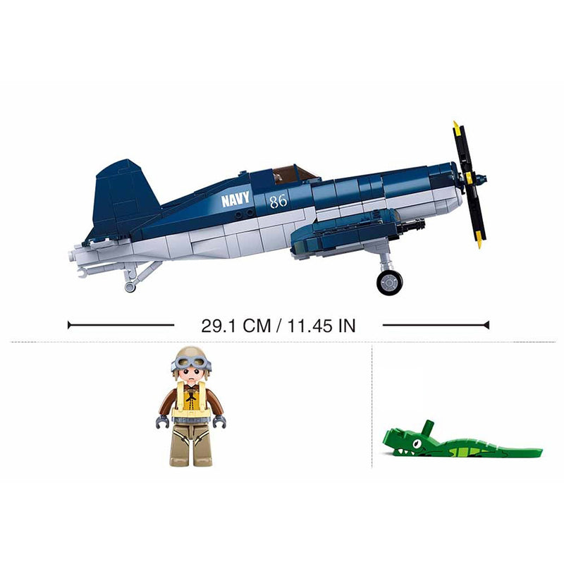 Load image into Gallery viewer, sluban wwii f4u fighter m38-b1109 
