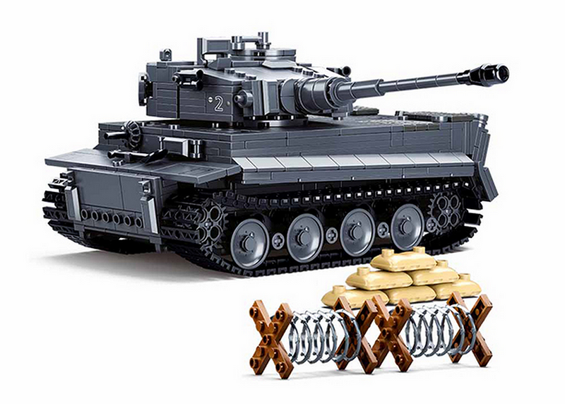 Carica immagine in Galleria Viewer, Sluban Army RC German tiger tank M38-B0851 

