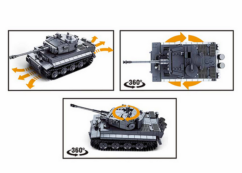 Carica immagine in Galleria Viewer, Sluban Army RC German tiger tank M38-B0851 
