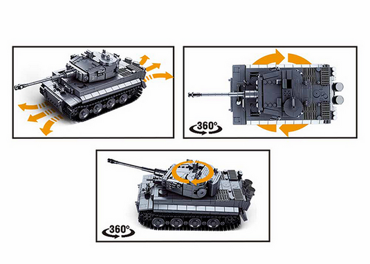 Sluban Army RC German tiger tank M38-B0851 
