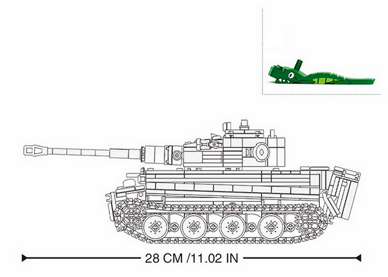 Carica immagine in Galleria Viewer, Sluban Army RC German tiger tank M38-B0851 
