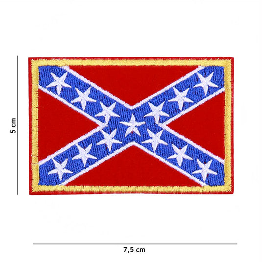 toppa bandiera rebel confederata ricamata 