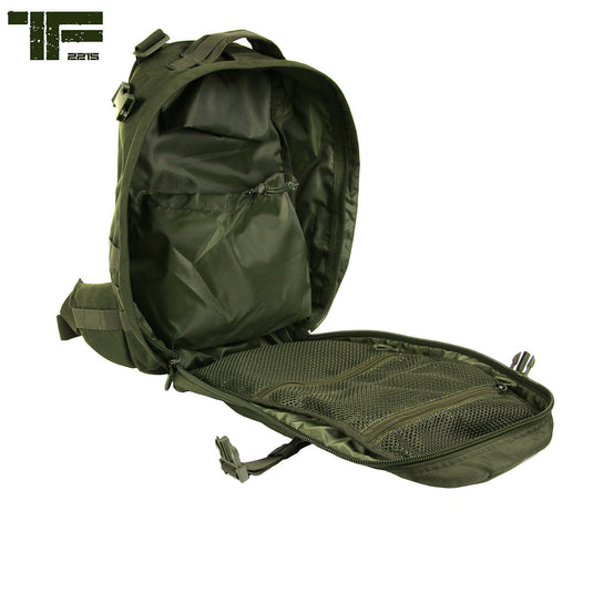 Zaino monospalla tattico 18 litri verde oliva 