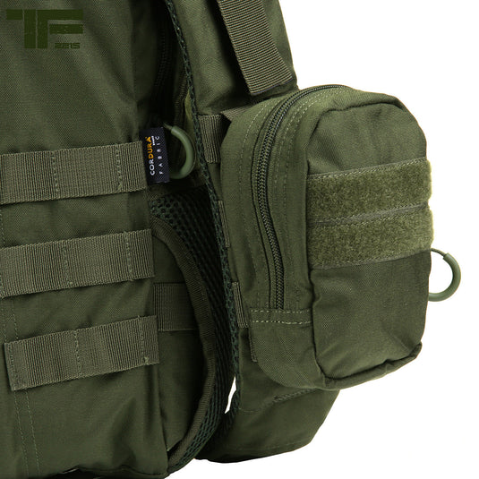 Zaino monospalla tattico 18 litri verde oliva 