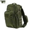 TF2215 Zaino monospalla tattico 18 litri verde oliva