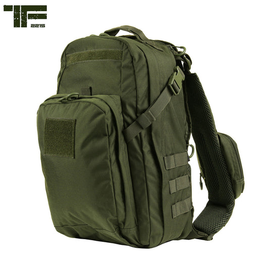 Zaino monospalla tattico 18 litri verde oliva 