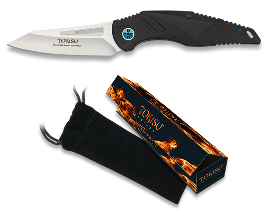 coltello chiudibileTOKISU, manico in g10, lama 9 cm. 