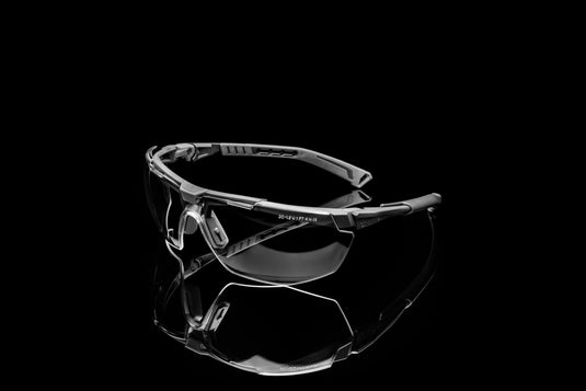 UNIVET BALLISTIC mod.5x1 nero in policarbonato as/af con lente balistica TRASPARENTE 