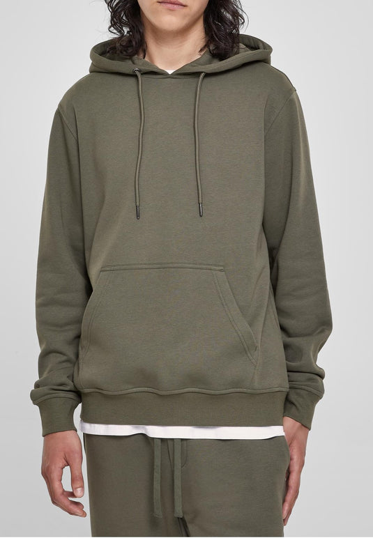 Basic Terry Hoody Verde Oliva 