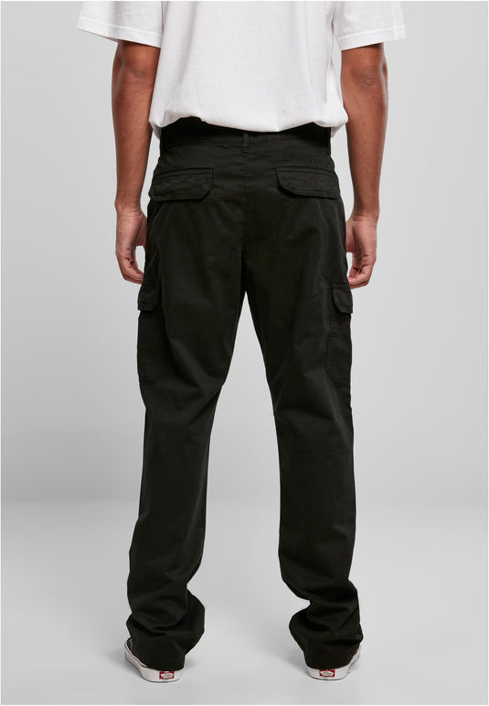 pantaloni cargo a gamba dritta neri 