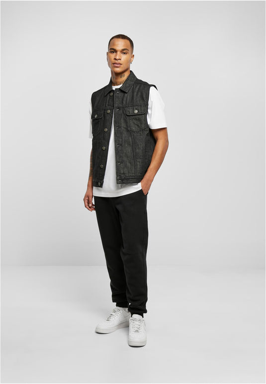 Denim Vest Black Washed 