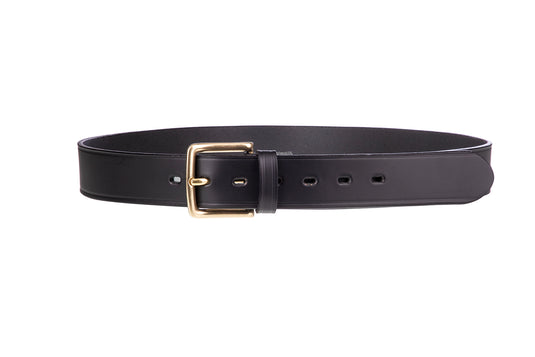 cintura in pelle h.4 cm colore nero<BR/> 