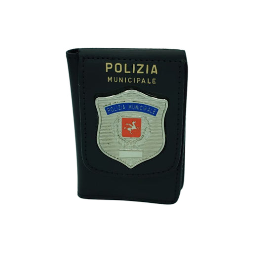 portafoglio portaplacca polizia municipale 