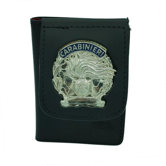 portafoglio portaplacca carabinieri operativi fiamma argento 