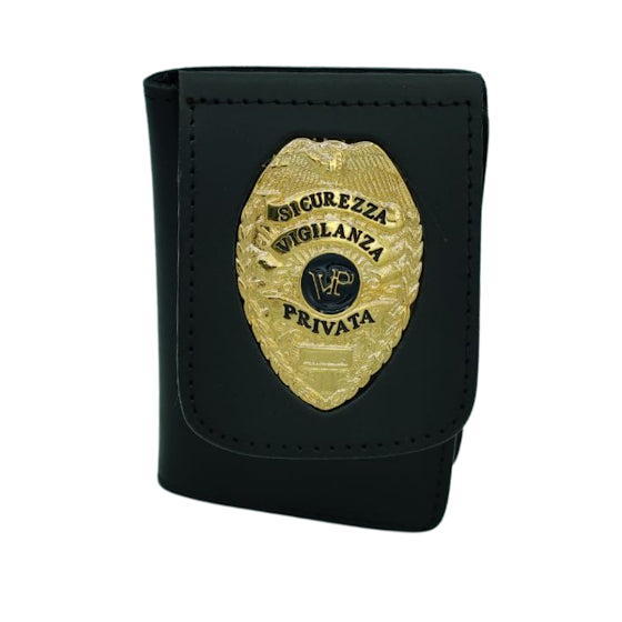 Load image into Gallery viewer, portafoglio portaplacca polizia privata vigilanza scudo americano 
