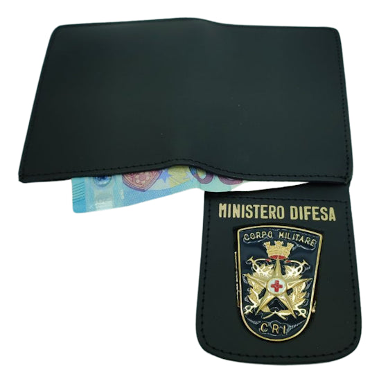 Load image into Gallery viewer, portafoglio portaplacca croce rossa militare MINISTERO DELLA DIFESA 
