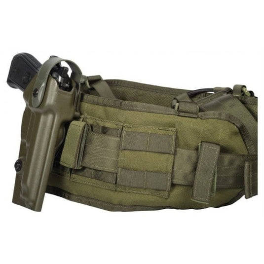 cintura tattica imbottita sistema molle con bretelle VERDE MILITARE 