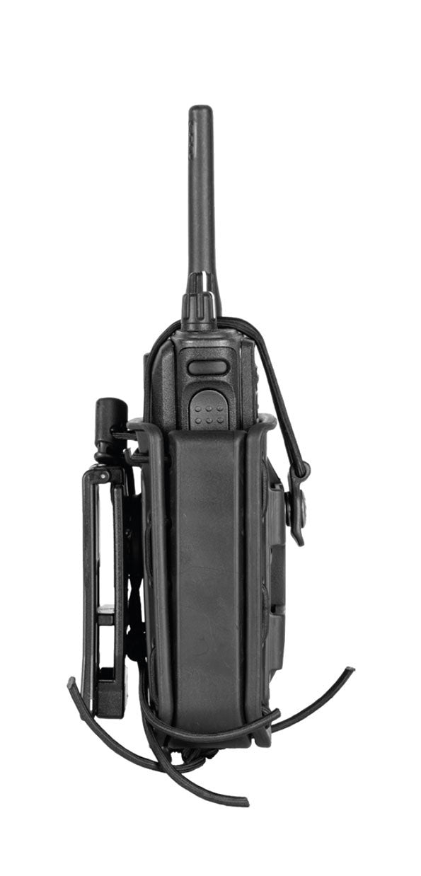 Carica immagine in Galleria Viewer, Porta radio universale in polimero Bungy Line NERO 
