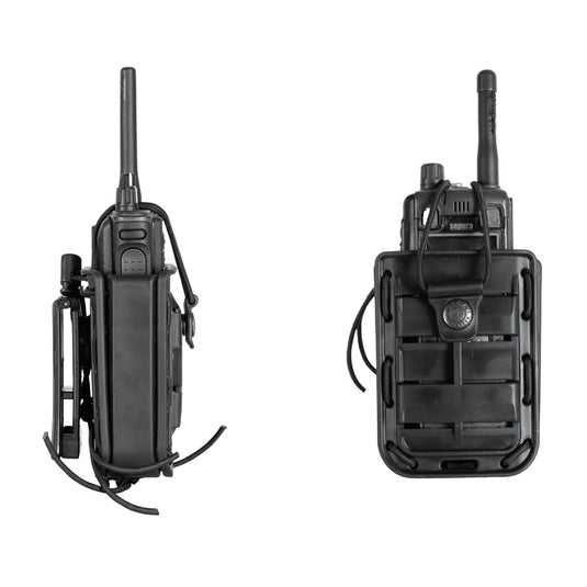 Porta radio universale in polimero Bungy Line NERO 