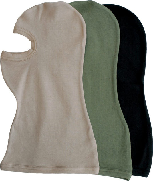 balaclava in cotone 1 foro NERO 