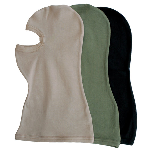 balaclava in cotone 1 foro VERDE<BR/> 