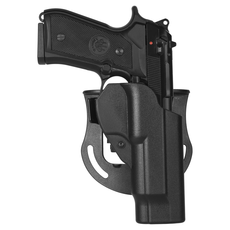 Carica immagine in Galleria Viewer, FONDINA SHOCKWAVE IN POLIMERO CON SICURA PER BERETTA 92\98 MANCINA<BR/> 
