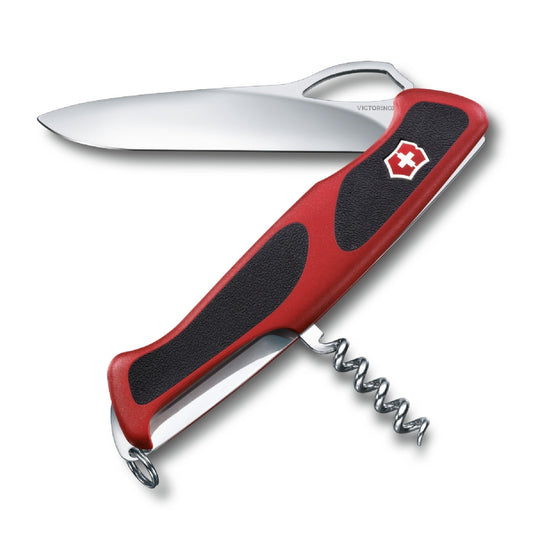 victorinox - multiuso 130mm - delemont rangergrip 63 rosso con guancette antiscivolo 