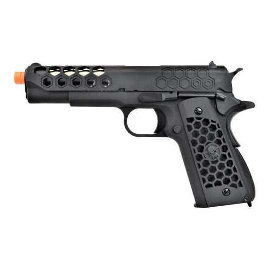 WE  pistola a gas 1911 HEX CUT gen2 nero 
