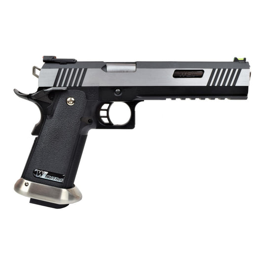 WE PISTOLA A GAS HI-CAPA 6.0 I-REX B SILVER / SILVER BARREL 