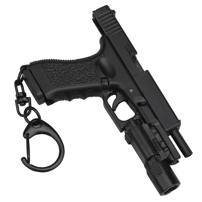 Carica immagine in Galleria Viewer, portachiavi pistola glock 17 con torcia 
