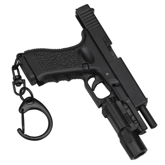 portachiavi pistola glock 17 con torcia 