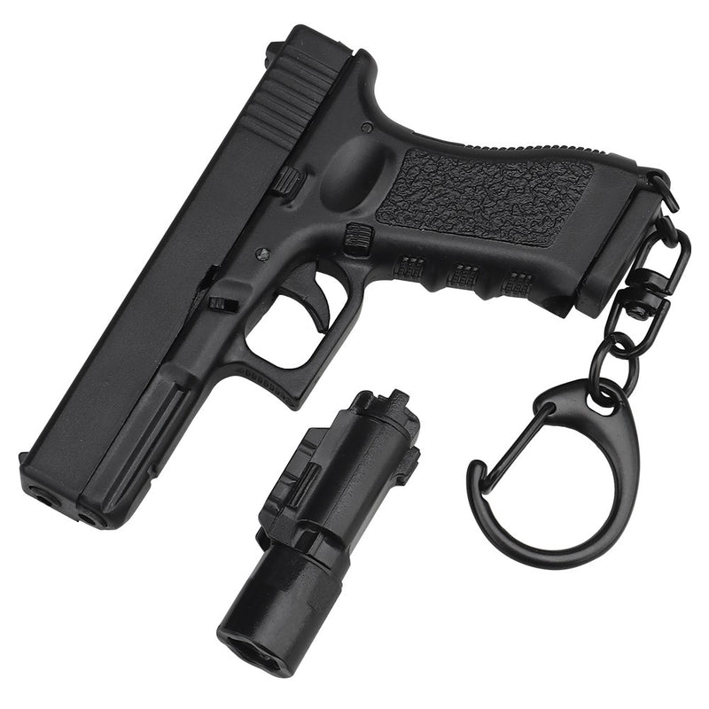 Carica immagine in Galleria Viewer, portachiavi pistola glock 17 con torcia 
