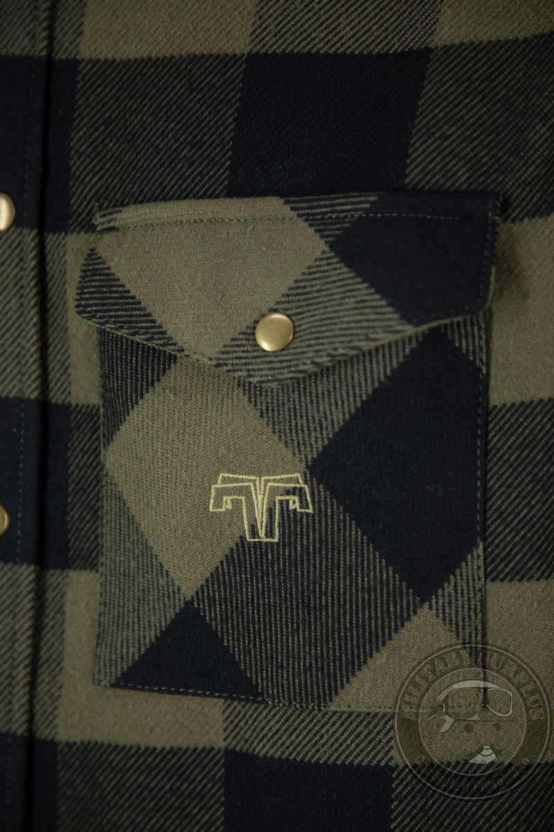 Load image into Gallery viewer, GARDENA man shirt scacchi Neri e Verdi 
